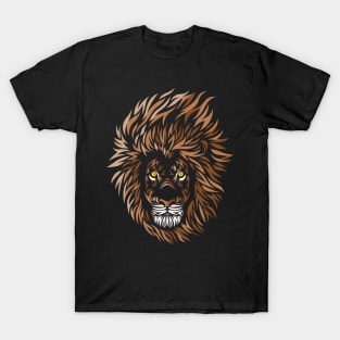 Lion Tribal Face T-Shirt